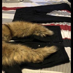 Size S: Eternity sweater w fur and Jeans Size 32: